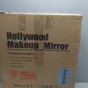 FENCHILIN Arch Vanity Mirror with Light 23.4"x22.4" Arched Makeup Mirror Lighted Hollywood Mirror with 12 Dimmable Bulbs and Light Strip with Smart Control 3 Color Modes White