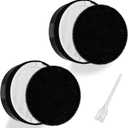 2 Pack LV-H132 Replacement Filter Compatible for LEVOIT LV-H132 Air Purifier LV-H132-RF, H13 True HEPA Filter, Activated Carbon Filter, Replace Part LV-H132-RF