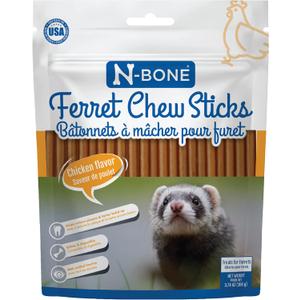 N-Bone Ferret Chew Sticks Chicken Flavor, 3.74-oz Bag (EXP 07/22/27)