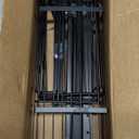 Hanging Towel Racks for Bathroom No Drill - 6-Tier Over The Door Bath Towel Storage Organizer for Small Bathrooms - Tiered Back of Door Towel Holder Hanger for Rolled Towels RV Camper Black