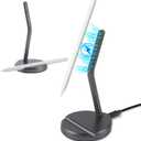 LIGHTMEUP 2-in-1 Wireless Magnetic Charger & Stand Holder - Device Compatibility Check Required Only Compatible with Apple Pencil 2nd Generation - Magnetic Desktop Charger with LED Charging Indicator