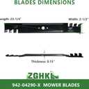 942-04290-X 742-04290-X Lawn Mower Blades Gator Mulching Blades for Cub Cadet 46 Inch Deck Replacement for Craftsman Troy Bilt MTD XT1 LT46 LTX 1045 1046 XT2 LX46 ZT1 2Pack