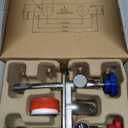 Boltigen 4 Inch Anti-Siphon Frost Free Hot and Cold Sillcock Valve, Chromed Brass Freeze Proof Outdoor Water Wall Hydrant Faucet, 1/2" NPT X 3/4 GHT Hose Bib Frost Free Outside Spigot (4 Inch)