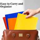 6-Pack Plastic Folders with Pockets and Prongs,2-Pocket Folders with 3 Fasteners, Holds 8-1/2" x 11" Paper for School/Office/Home, Yellow