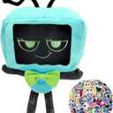 Lemoneon 11" Vee Plush Stuffed Figure Pillow for Video Game Fans Room Decor with a Sticker Set