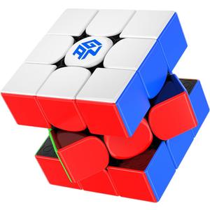 GAN 15 New Black UV Coated, GAN Cube 3x3 Magnetic Lightweight Speed Cube, Brain Teasers Puzzle for Kids and Adults, Ideally Combines Weight, Magnet and Structure, 59.5g