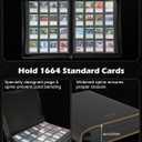 16-Pocket Zipper Binder for 1664 Standard-Sized Trading Cards