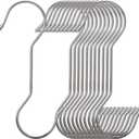 12 Pack 7.9 Inch Extra Long Shower Curtain S Hooks Stainless Steel Heavy Duty for Hanging