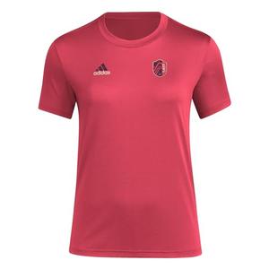 adidas Women's MLS Long Sleeve T-Shirt, Power Pink/St. Louis City SC, 3X-Large