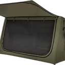 TOMOUNT Inflatable Canvas Tent with Pump,Easy Setup Blow Up Tent for Camping (green)