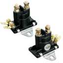 12V (2pcs) Trim Solenoid Starter Tilt Trim Pump Relay Solenoid Fit for Mercruiser Mercury Mariner Outboard Motors 35-275 HP Fit for SAE J1171 Replacement 89-818864T 89-84607 8994318 8996158 8996158T