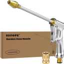 Garden Hose Nozzle, High Pressure Water Hose Nozzle Sprayer Head,fits 3/4 Garden Hose Thread,for Lawn & Garden,Washing Cars,Watering Garden,Cleaning,Showering Dogs&Pets