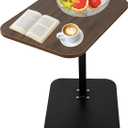 Overbed Table, Adjustable Overbed Medical Bedside Tables, Night Stand Overbed Desk, Suitable for Hospitals and Home Use Laptop Stand(15.7" W x 11.8" D, Walnut)