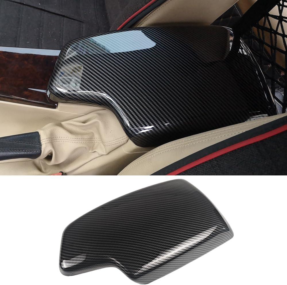 Car Armrest Box Cover for BMW 3 Series F30 E90 E91 E92 E93 2006-2018 Carbon Fiber Color Inner Armrest Box Console Box Panel Protect Trim Covers (F30 F31 2013-2018)