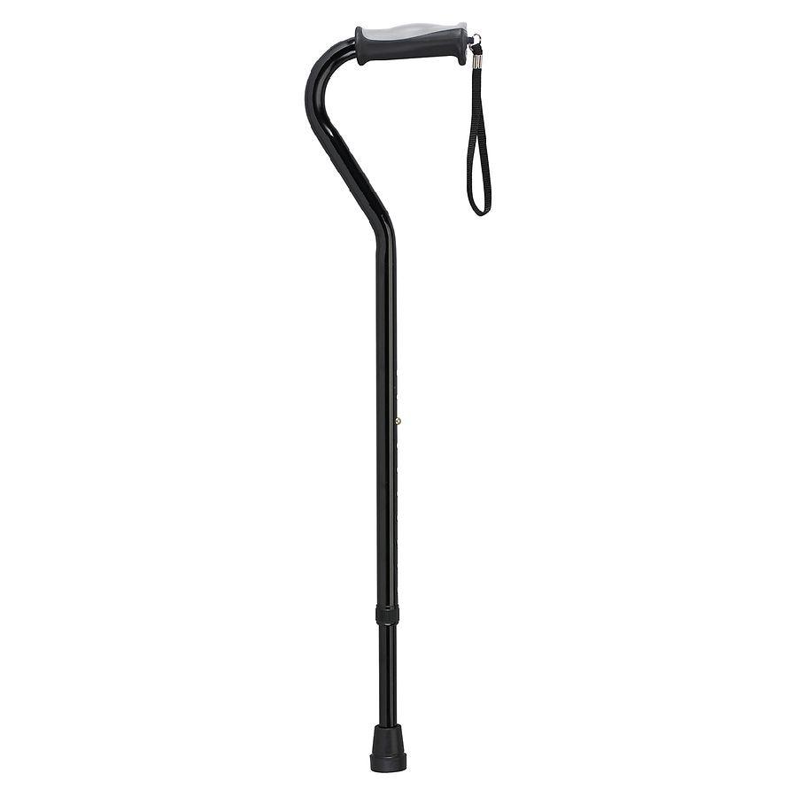 Drive Medical Adjustable Height Offset Handle Cane with Gel Hand Grip, 1.0 ea