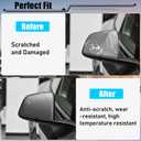 Jaronx Compatible with Tesla Model Y Side Mirror Cover 2020 2021 2022 2023, Rearview Door Wing Mirror Cover Cap Replacement for Tesla Model Y Accessories (Grey, Right)