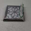 Wall Mirror Square Wooden Decorative Mirrors for Wall Farmhouse Living Room Hallway Entryway, 2 Pcs, 12inch x 12inch (Small, Brown)