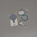 Upgrade Vlog Selfie Monitor Screen for iPhone & Android with Zoom/Remote/Speaker, Magnetic Phone Back Camera Selfie Monitor, Content Creator Essentials, Wireless Mirroring for YouTube Live Streaming (White)