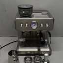 Espresso Machine with Grinder, Stainless Steel 20 Bar Semi-Automatic Expresso Coffee Machines, Featuring a Milk Frother, Steam Wand, Removable Water Tank for Latte, Macchiato, Cappuccino