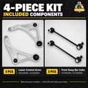 4Pc Front Lower Control Arm Sway Stabilizer Bar End Link Compatible With Nissan 2015 2016 2017 2018 Altima, Fit for Nissan 2016 2017 2018 2019 Maxima, K622838 K622839 K750094 K750095