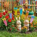 6 Packs Carrot Decorative Garden Stakes Easter Decorations,Cute Carrot Metal Yard Signs,Happy Easter Decorations Outdoor Yard for Spring Home Outside Lawn Front Porch Lawn Backyard Decor
