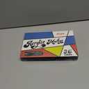 alchilalart Acrylic Paint Markers, 24 Color Fine Tip Permanent Acrylic Paint Pens For Rock Painting, Canvas, Wood, Glass, Ceramic, Fabric, Plastic, Egg, Scrapbook, Art Painting Supplies Kit