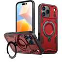 iPhone 14 Pro Case with 360°Spin Invisible Magnetic Stand,Support Wireless Charging,Hybrid Protective Slim Fit Shockproof Heavy Duty Protection Cover, Red