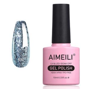 3 x AIMEILI HEMA Free Gel Nail Polish, TPO Free, Soak Off U V Nail Art Glossy Long Lasting for Salon DIY Home - 652 10ml