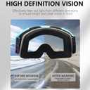 Motorcycle Goggles Men Women,UV400 protection Dirt Bike ATV MX DH Goggles Glasses,Anti-Slip Strap,Scratch-Proof (Bluepink)