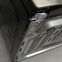 GE GCST10A1WSS 4-in-1 Microwave Oven, 1,050 Watts Air Fryer, Broiler & Convection Mode, Child-Lock Technology, Kitchen Essentials for The Countertop or Dorm Room, 1.0 Cu. Ft, Stainless Steel