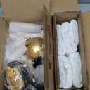 12-Light Gold Sputnik Chandeliers, 24" Starburst Firework Pendant Light fixtures, Mid-Century Modern Satellite Ceiling Lights for Dining Room, Kitchen, Bedroom, Living Room, E12