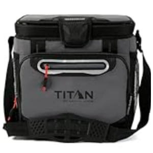 Titan 30 Can Cooler Tote, Keeps Ice Up to 3 Days | Insulated bag, leak proof lining, shoulder straps, water and stain repellent exterior, for camping, road trips, groceries