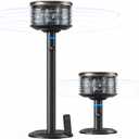 Spin360 360° Fan, Height-Adjustable Floor & Table Fan (Black), Medium