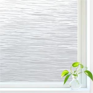 DOWELL Window Privacy Film, Frosted Glass Privacy Window Film, Static Cling Vinyl Clings, UV Blocking Heat Control Glass Covering, Removable Decorative Door Sticker for Home Office, 17.5" x 78.7"