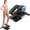 ANCHEER Under Desk Elliptical Exercise Machine,Standing or Seated Ellipse Leg Exerciser with 8 Level Resistance,Portable Exercise Equipment with LCD Display Monitor,Fully Assembled