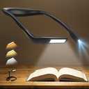 Neck Reading Light Book Lovers Gifts, Rechargeable 2000mAh 10-80Hrs Eye-friendly Wide Lamp Book Light, Birthday Christmas Stocking Stuffers for Men Women Readers, Camping Knitting Crochet Accessories