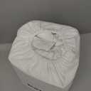 FreshCulture Pure Cotton Fitted Sheets King Size, 300 Thread Count Percale Sheets for King Size Bed, Soft & Breathable Cotton Sheets, Luxury King Size Fitted Sheets Only (White)