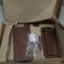 TESLYAR Wood Phone Docking Station for Men - Desk or Nightstand Organizer - Birthday Gifts for Husband, Dad - Anniversary Idea from Wife - Key Holder, Stand Wallet, Watch & Essentials (Bourbon Brown)