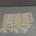 Boho Table Runner 72 Inches Long for Home Decor Macrame Table Runner Cream Farmhouse Table Runner with Tassels for Bohemian Dining Bedroom Decor Rustic Bridal Shower (12x72 Inches)