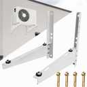 Outdoor Mini Split Wall Mounting Bracket for 9,000-18,000 BTU Air Conditioner, Heavy Duty AC Support Bracket for Outside, Holds Up to 330lbs