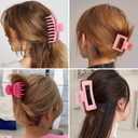 2 x Hair Claws 16 Pcs Hair Clips for Women Thin Thick Curly Hair Large and Small Matte Banana Clips Strong Hold Nonslip