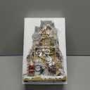 Santas Workshop Animated Christmas Village Moments in Time LED Lights, Music & Moving Scene Hand-Painted Polyresin Holiday Building with Adapter Christmas Home Dcor Collectible