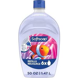 Softsoap Aquarium Liquid Hand Soap, Kitchen and Bathroom Hand Soap, 50 fl oz Refill