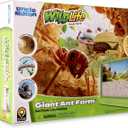 Uncle Milton Giant Ant Farm - Large Viewing Area - Care for Live Ants - Nature Learning Toy - Science DIY Toy Kit - Great Gift for Boys & Girls, Green