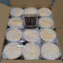 12 OZ Thick Candle Jars for Making Candles 12 Pcs, Empty Jars with Wood Lids for Spice Jars, Sample Container, Clear