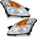 WEELMOTO Headlights Assembly for 2007-2009 Nissan Altima Halogen