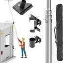 Starlink Gen 3 Rv Ladder Mounting Kit, Starlink Gen 3 Pole Mount for rv Ladder, 11 ft Aluminum Pole, Rv Ladder Mounting Holder Included, Starlink Gen 3 Adapter Indcluded