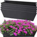 4PCS 30Inch Rectangle Window Box Liner Felt Planter Basket Liner Insert Black Plant Container Liners Non Woven Fabric Liner for Garden Fence Wall Railing Hanging Flower Pot - Avoid Bird Nesting