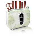 Charmline Smart Cutting Board and Knife Set with Block, Knife and Cutting Board Set for Kitchen, Cutting Board Organizer with 3 Cutting Boards Dishwasher Safe, 4 Knives, Scissors and Knife Sharpeners
