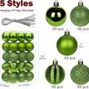 30PCS 2" Christmas Ball Ornaments Shatterproof Green Christmas Tree Decorations Xmas Tree Balls Halloween Ornaments Dcor